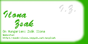 ilona zsak business card